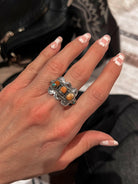 Ray of Sunshine Jumbo Stone Ring-Rings-Krush Kandy, Women's Online Fashion Boutique Located in Phoenix, Arizona (Scottsdale Area)