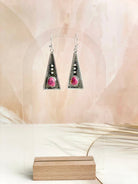 Boho Stamped Triangle Multi Earrings-Earrings-Krush Kandy, Women's Online Fashion Boutique Located in Phoenix, Arizona (Scottsdale Area)