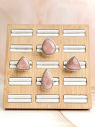 Brown Moonstone Slab Rings-Rings-Krush Kandy, Women's Online Fashion Boutique Located in Phoenix, Arizona (Scottsdale Area)