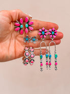 Sequence Stone Earrings-Drop Earrings-Krush Kandy, Women's Online Fashion Boutique Located in Phoenix, Arizona (Scottsdale Area)
