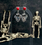 Halloween Studs Rosarita & Black Onyx sno 30-Earrings-Krush Kandy, Women's Online Fashion Boutique Located in Phoenix, Arizona (Scottsdale Area)