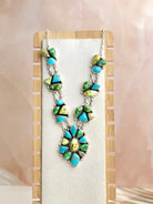 Multi Stone (Sonoran, Palomino, Blue Ridge) Statement Necklace sno 31-Necklaces-Krush Kandy, Women's Online Fashion Boutique Located in Phoenix, Arizona (Scottsdale Area)