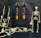 Halloween Studs Rosarita & Black Onyx sno 22-Earrings-Krush Kandy, Women's Online Fashion Boutique Located in Phoenix, Arizona (Scottsdale Area)