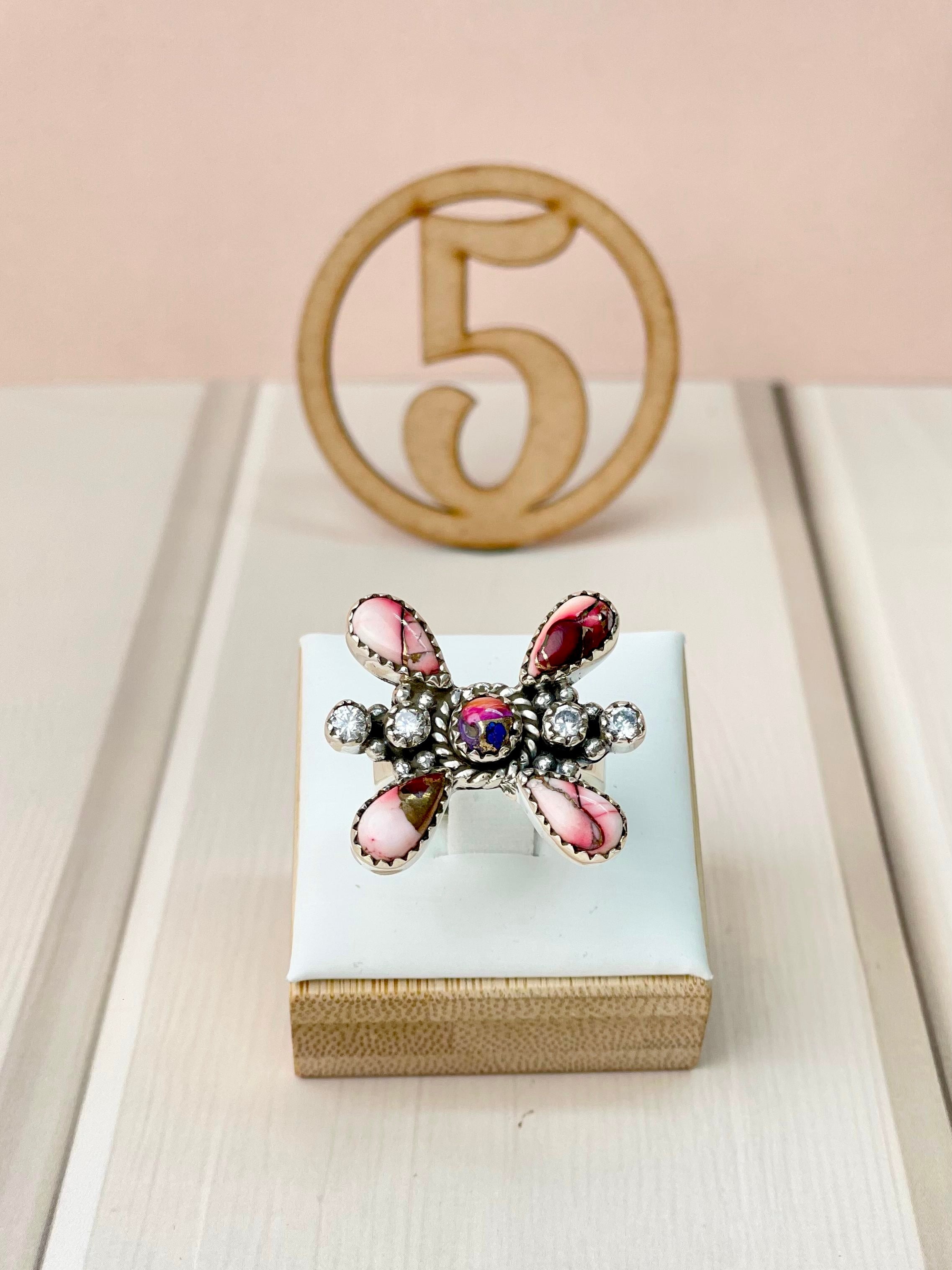 Red Dahlia One of a Kind Rings-Rings-Krush Kandy, Women's Online Fashion Boutique Located in Phoenix, Arizona (Scottsdale Area)