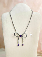 Desert Pearl & Multi Dahlia Bow Necklaces-Necklaces-Krush Kandy, Women's Online Fashion Boutique Located in Phoenix, Arizona (Scottsdale Area)