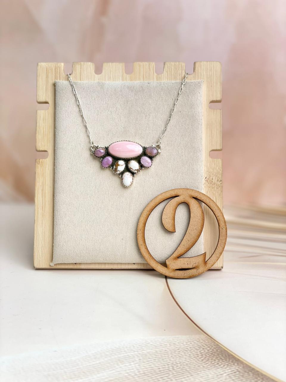 Multi Conch Half Daisy Necklace-Necklaces-Krush Kandy, Women's Online Fashion Boutique Located in Phoenix, Arizona (Scottsdale Area)