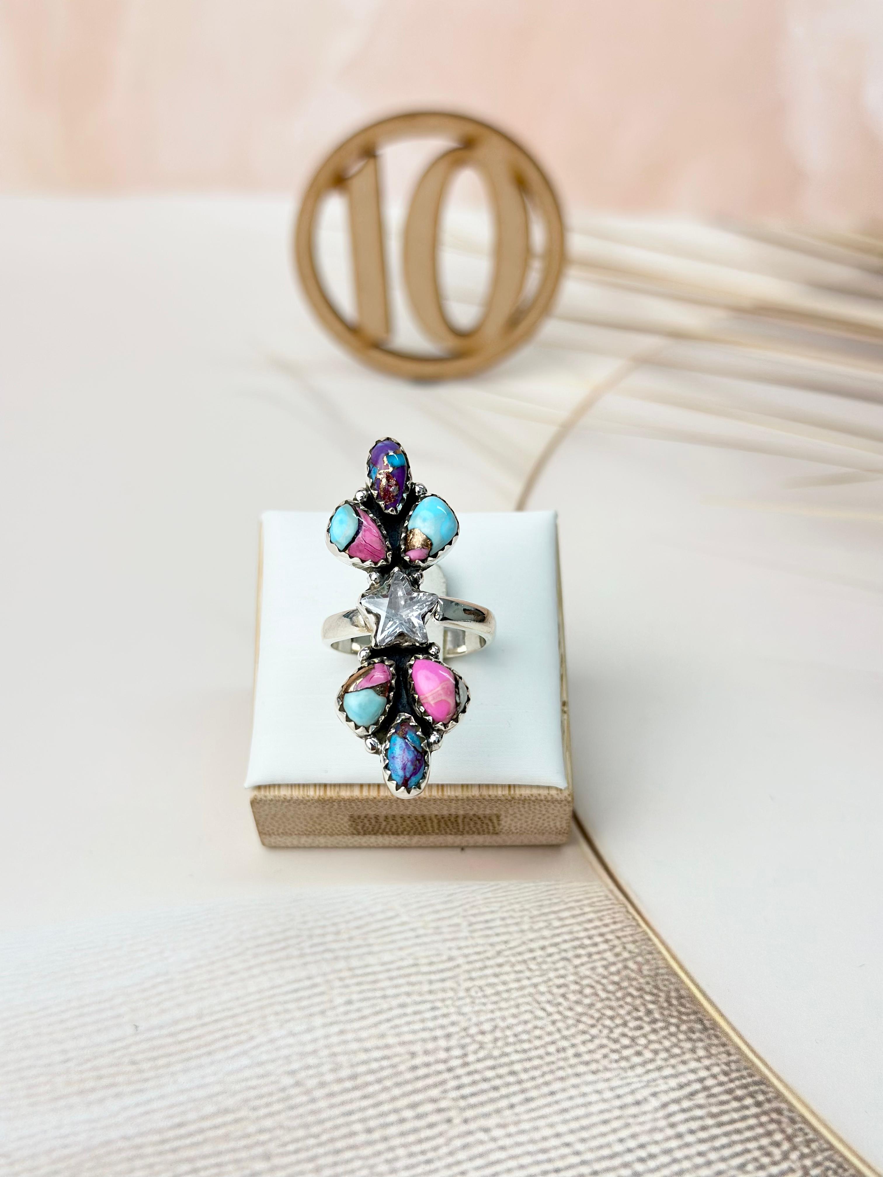 Various Multi Dahlia Ring Clusters-Rings-Krush Kandy, Women's Online Fashion Boutique Located in Phoenix, Arizona (Scottsdale Area)