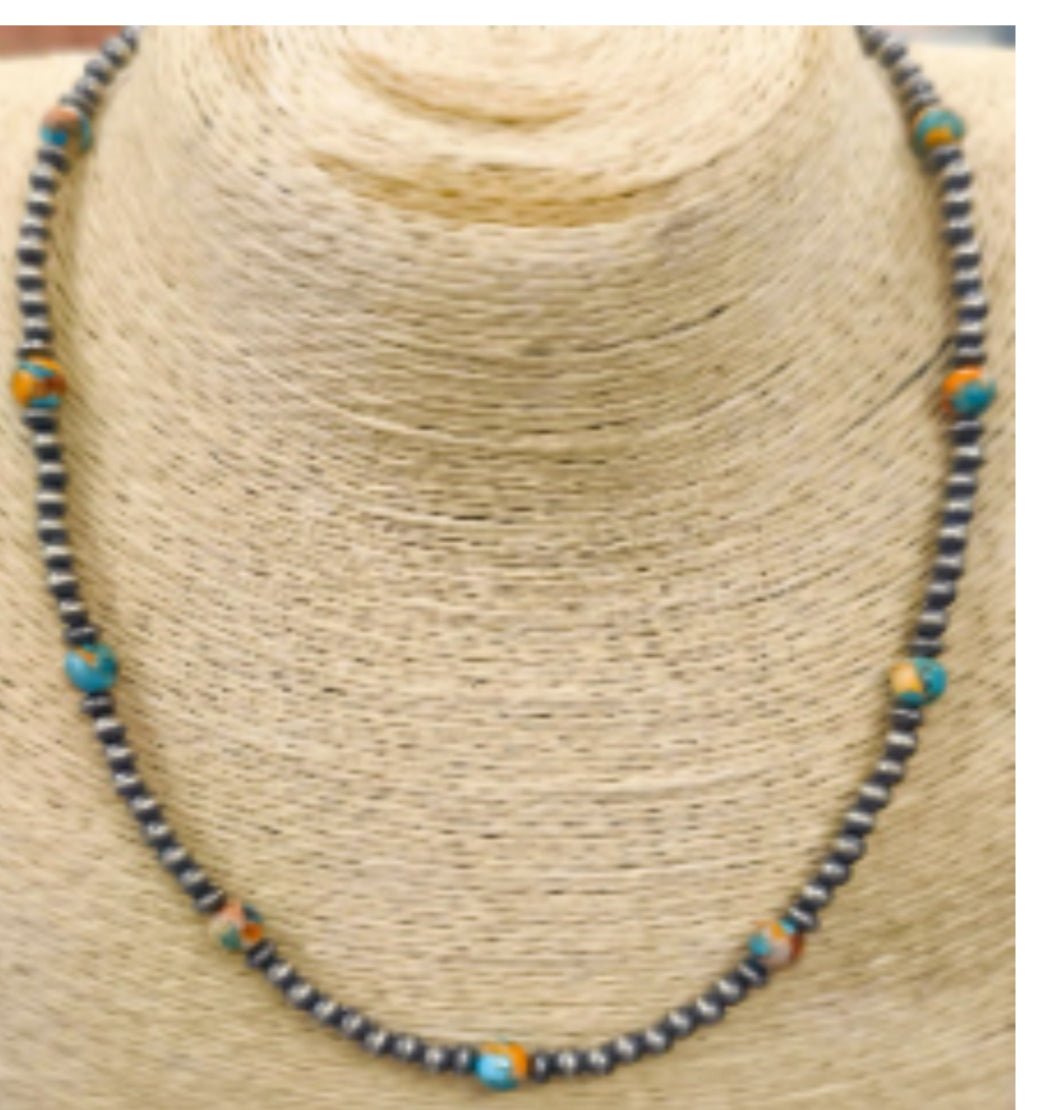 Sunset Desert Pearl Strand Necklace-Necklaces-Krush Kandy, Women's Online Fashion Boutique Located in Phoenix, Arizona (Scottsdale Area)