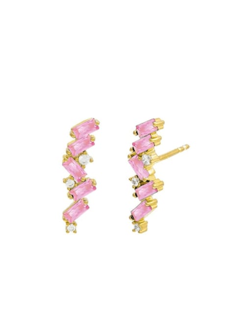 Sterling Silver Cubic Zirconia Dainty Stud Earrings-Earrings-Krush Kandy, Women's Online Fashion Boutique Located in Phoenix, Arizona (Scottsdale Area)