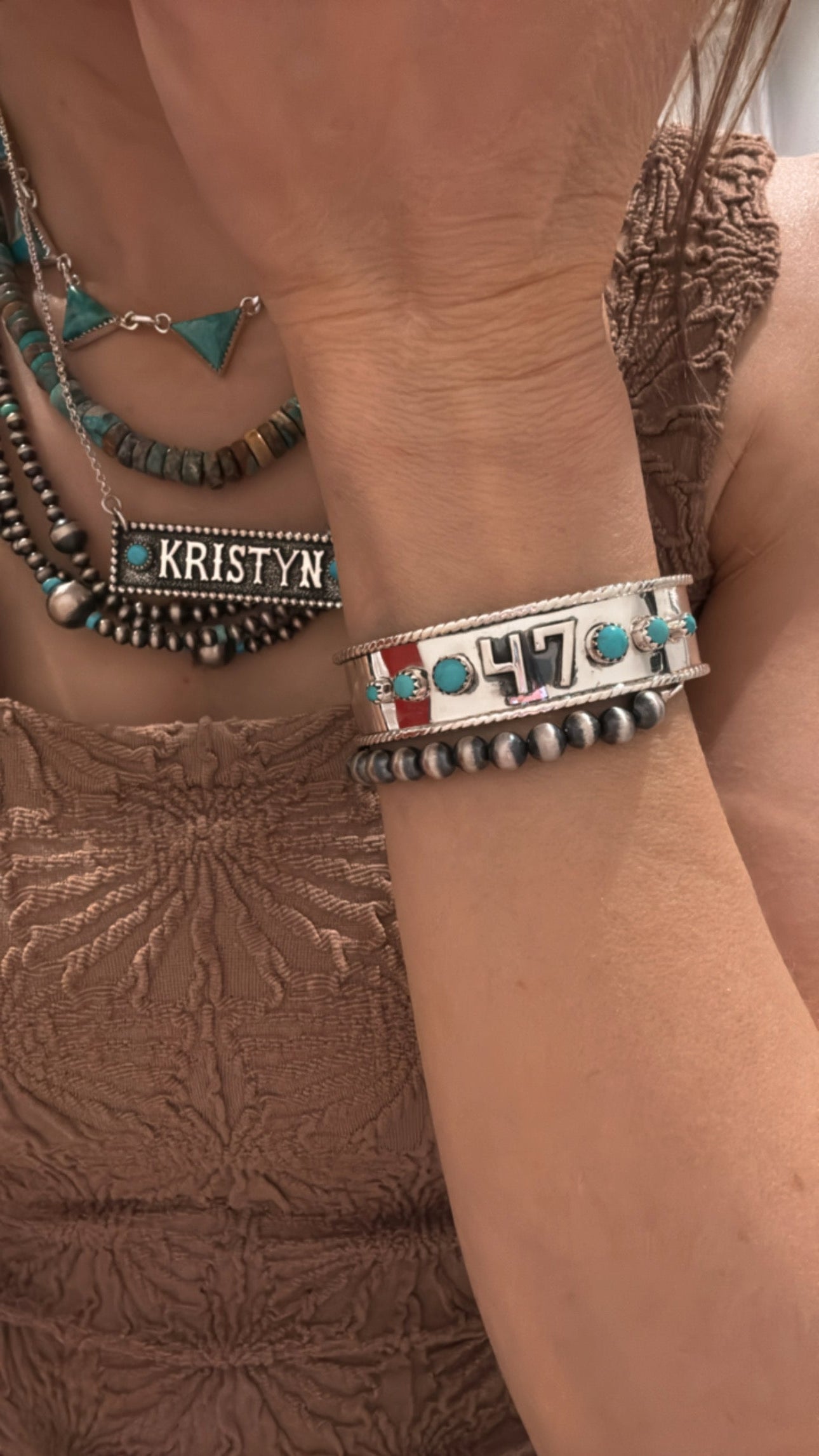 Sentimental Numerical Cuff MADE TO ORDER-Bracelets-Krush Kandy, Women's Online Fashion Boutique Located in Phoenix, Arizona (Scottsdale Area)