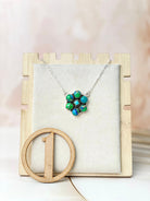 Peacock Dahlia One Of A Kind Necklaces-Necklaces-Krush Kandy, Women's Online Fashion Boutique Located in Phoenix, Arizona (Scottsdale Area)