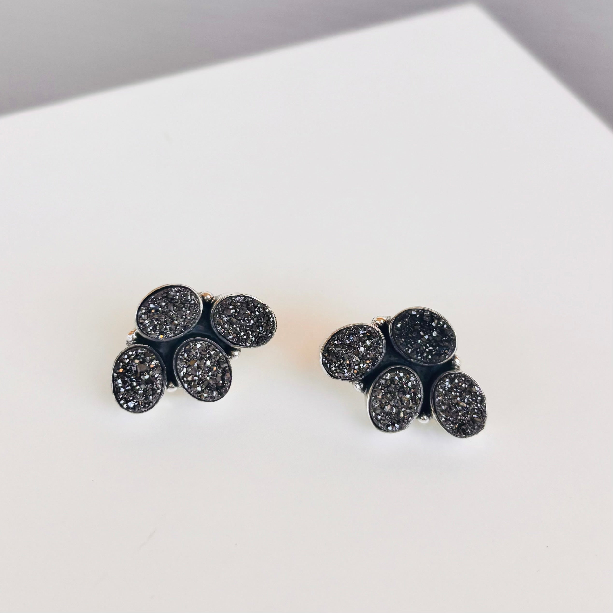 Little Druzy Cluster Stud Earrings-Stud Earrings-Krush Kandy, Women's Online Fashion Boutique Located in Phoenix, Arizona (Scottsdale Area)