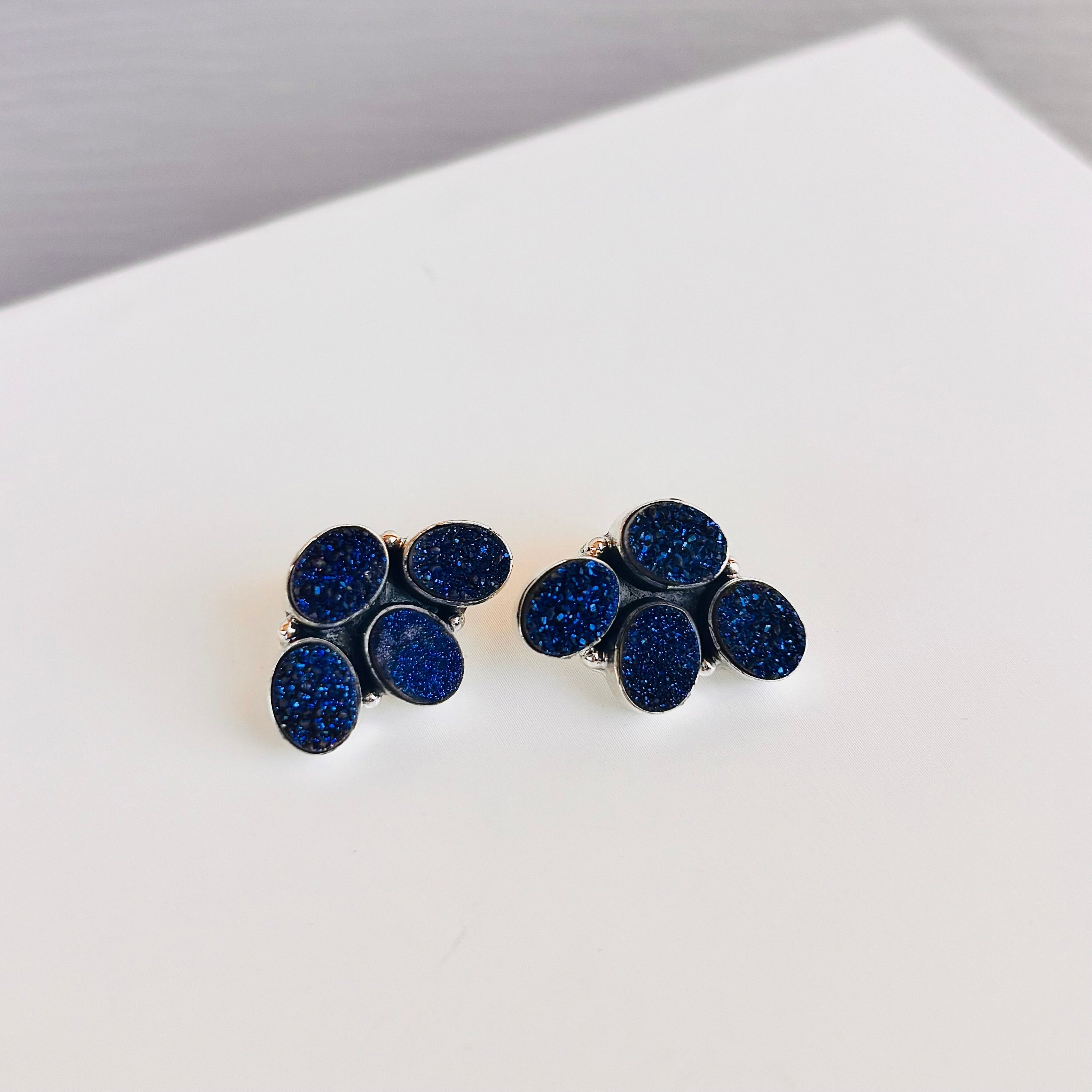 Little Druzy Cluster Stud Earrings-Stud Earrings-Krush Kandy, Women's Online Fashion Boutique Located in Phoenix, Arizona (Scottsdale Area)