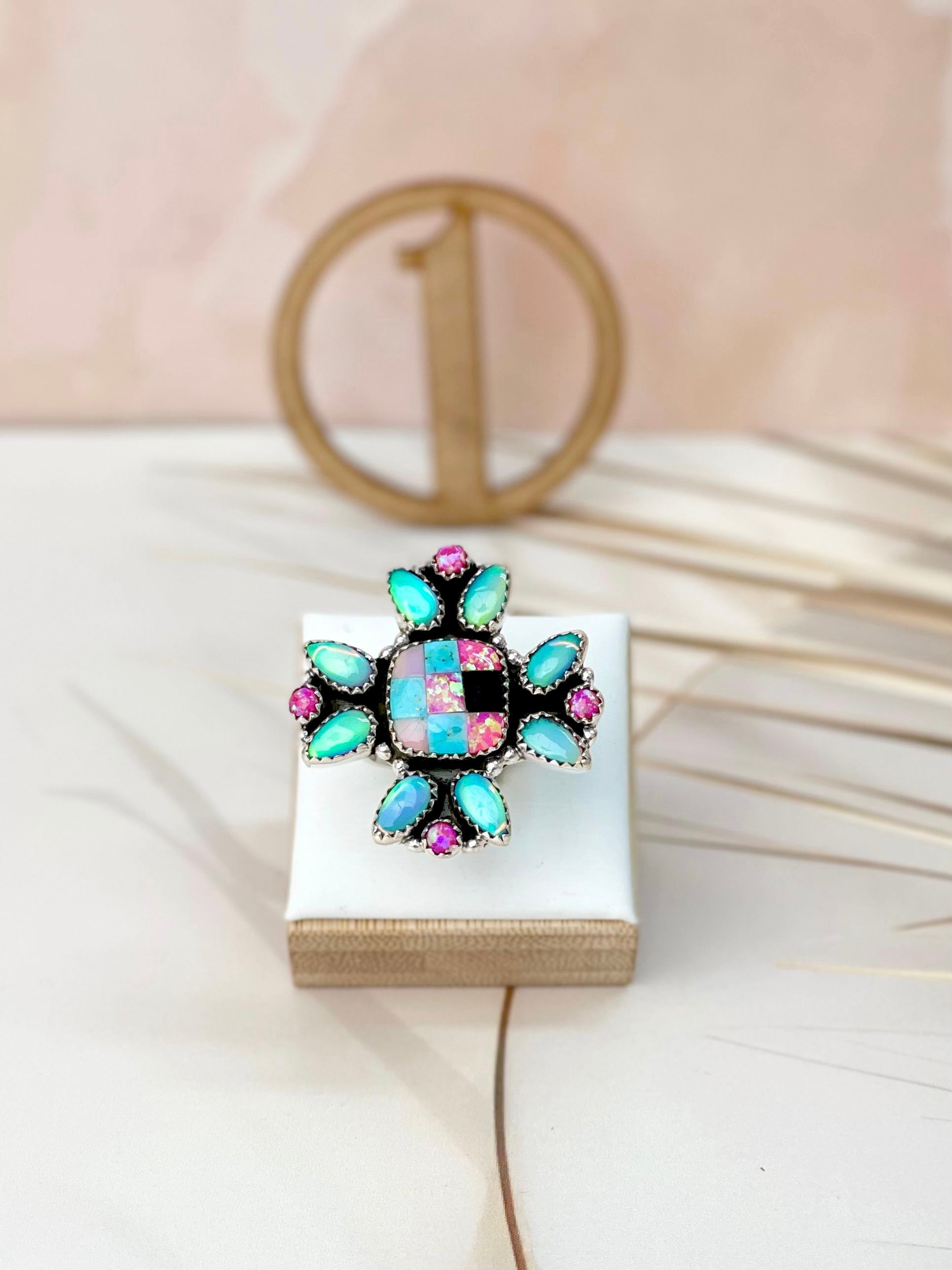 Only In Kandyland One Of A Kind Checkered Rings-Rings-Krush Kandy, Women's Online Fashion Boutique Located in Phoenix, Arizona (Scottsdale Area)