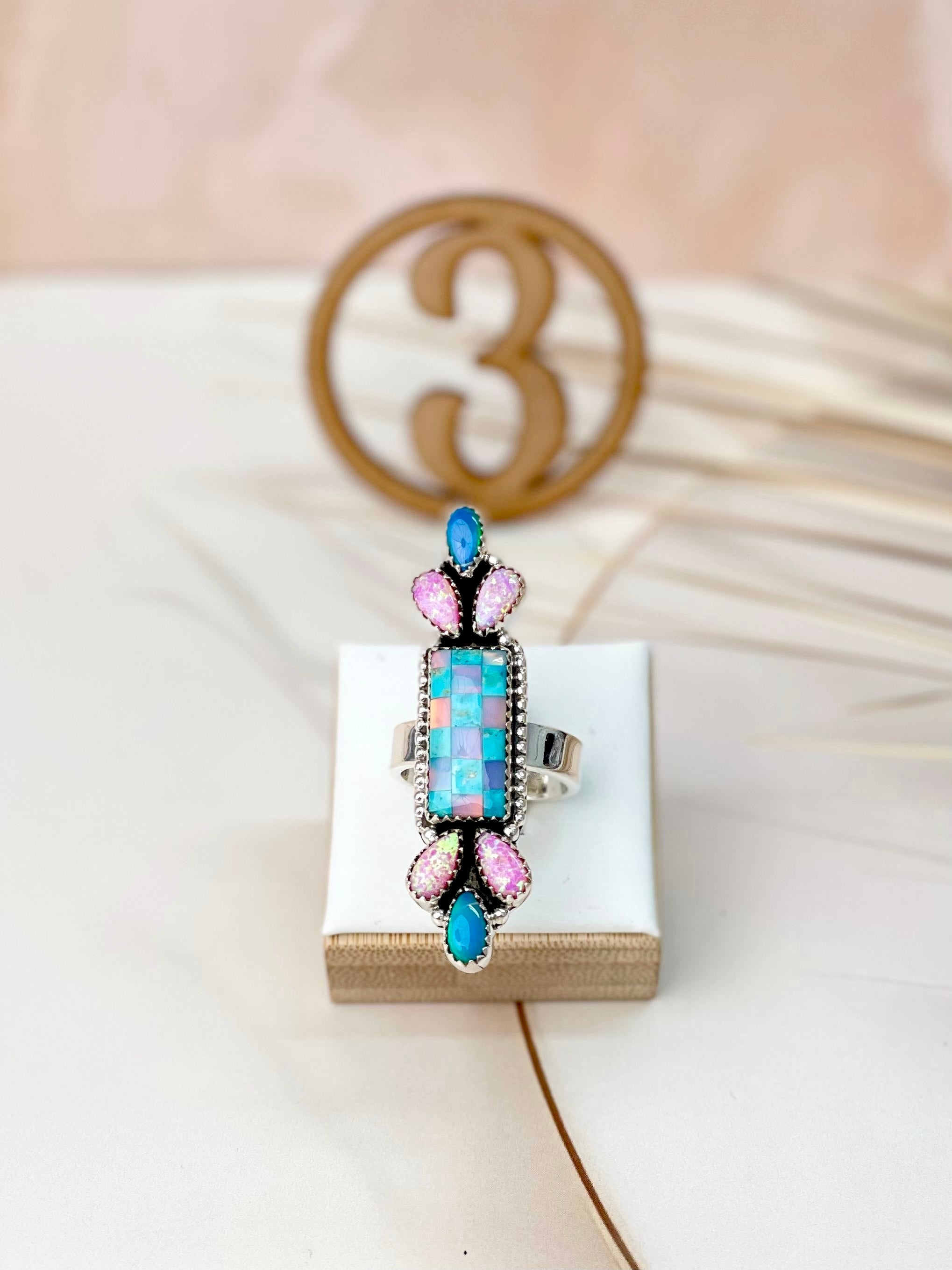 Only In Kandyland One Of A Kind Checkered Rings-Rings-Krush Kandy, Women's Online Fashion Boutique Located in Phoenix, Arizona (Scottsdale Area)