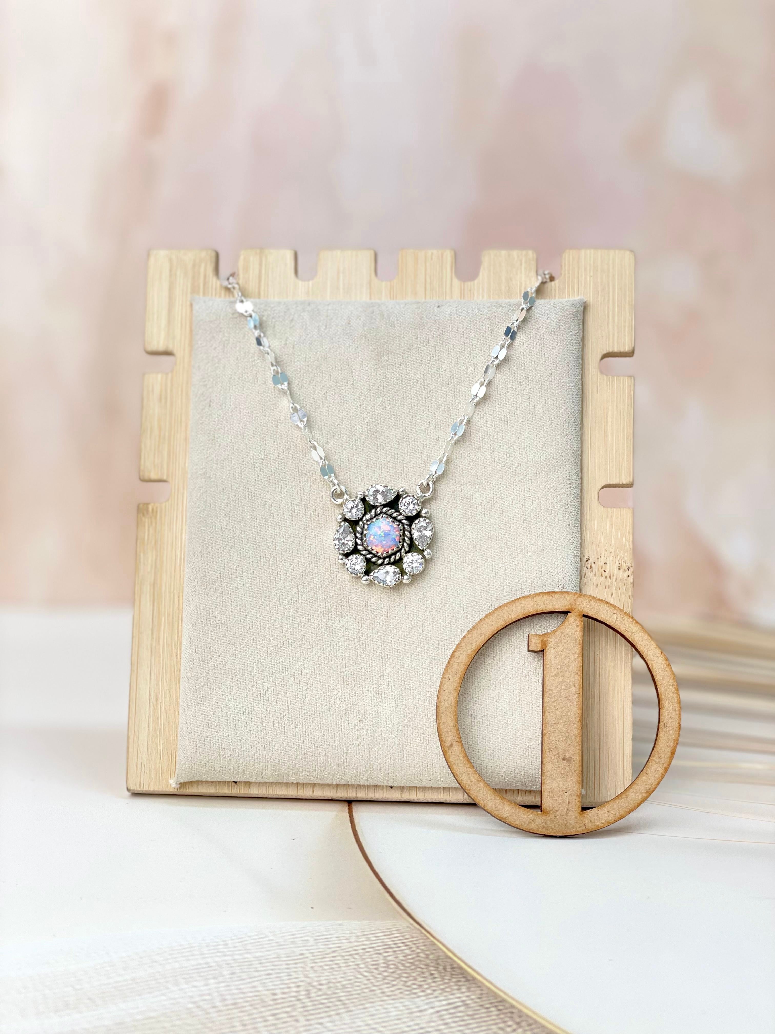 Crystal Krushes Stone Necklace-Necklaces-Krush Kandy, Women's Online Fashion Boutique Located in Phoenix, Arizona (Scottsdale Area)