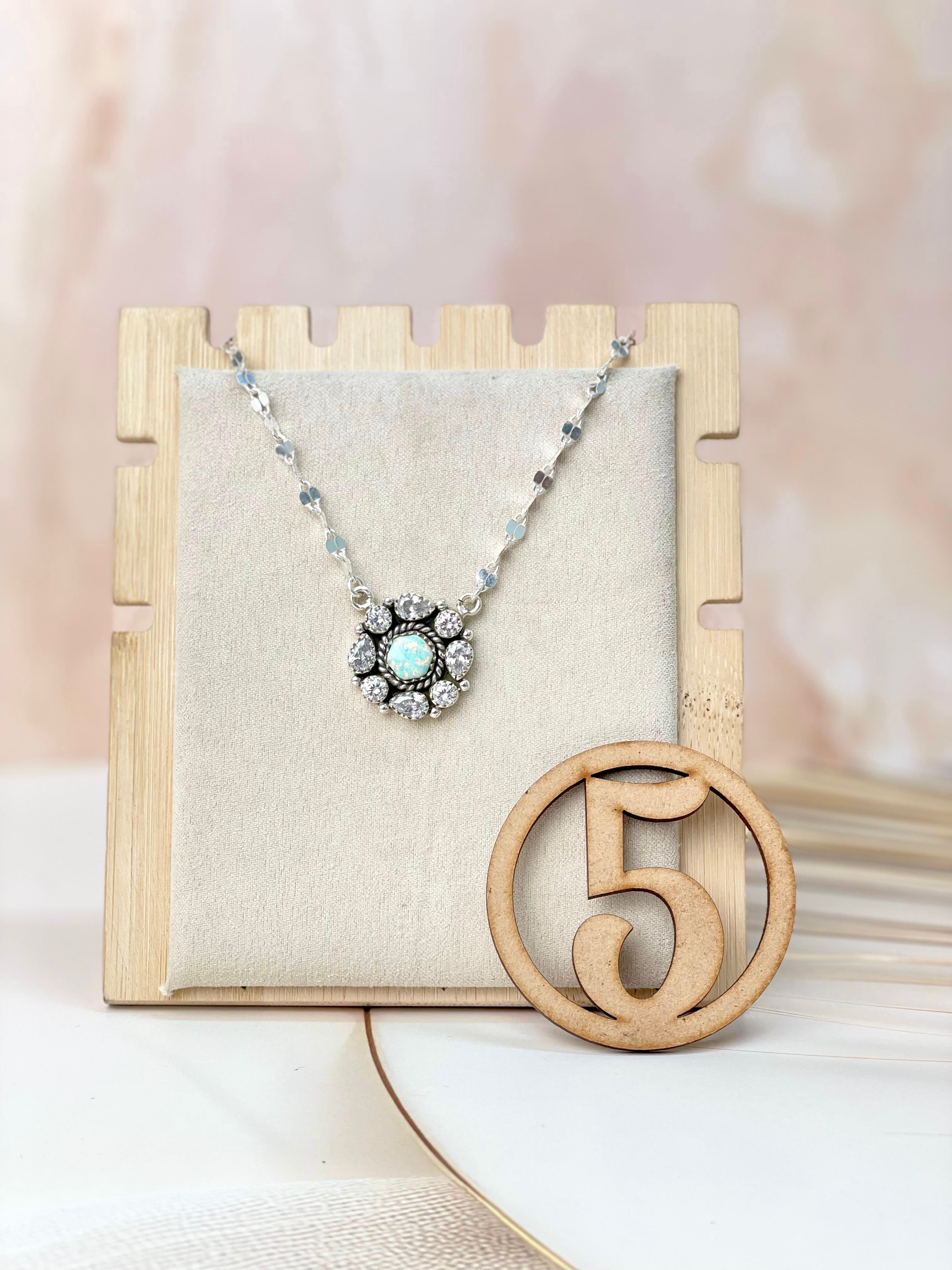 Crystal Krushes Stone Necklace-Necklaces-Krush Kandy, Women's Online Fashion Boutique Located in Phoenix, Arizona (Scottsdale Area)