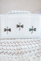 Natures Stone Dragonfly Pendants-Pendant Necklaces-Krush Kandy, Women's Online Fashion Boutique Located in Phoenix, Arizona (Scottsdale Area)