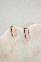 Bold Bar Stone Studs | By KKB-Stud Earrings-Krush Kandy, Women's Online Fashion Boutique Located in Phoenix, Arizona (Scottsdale Area)