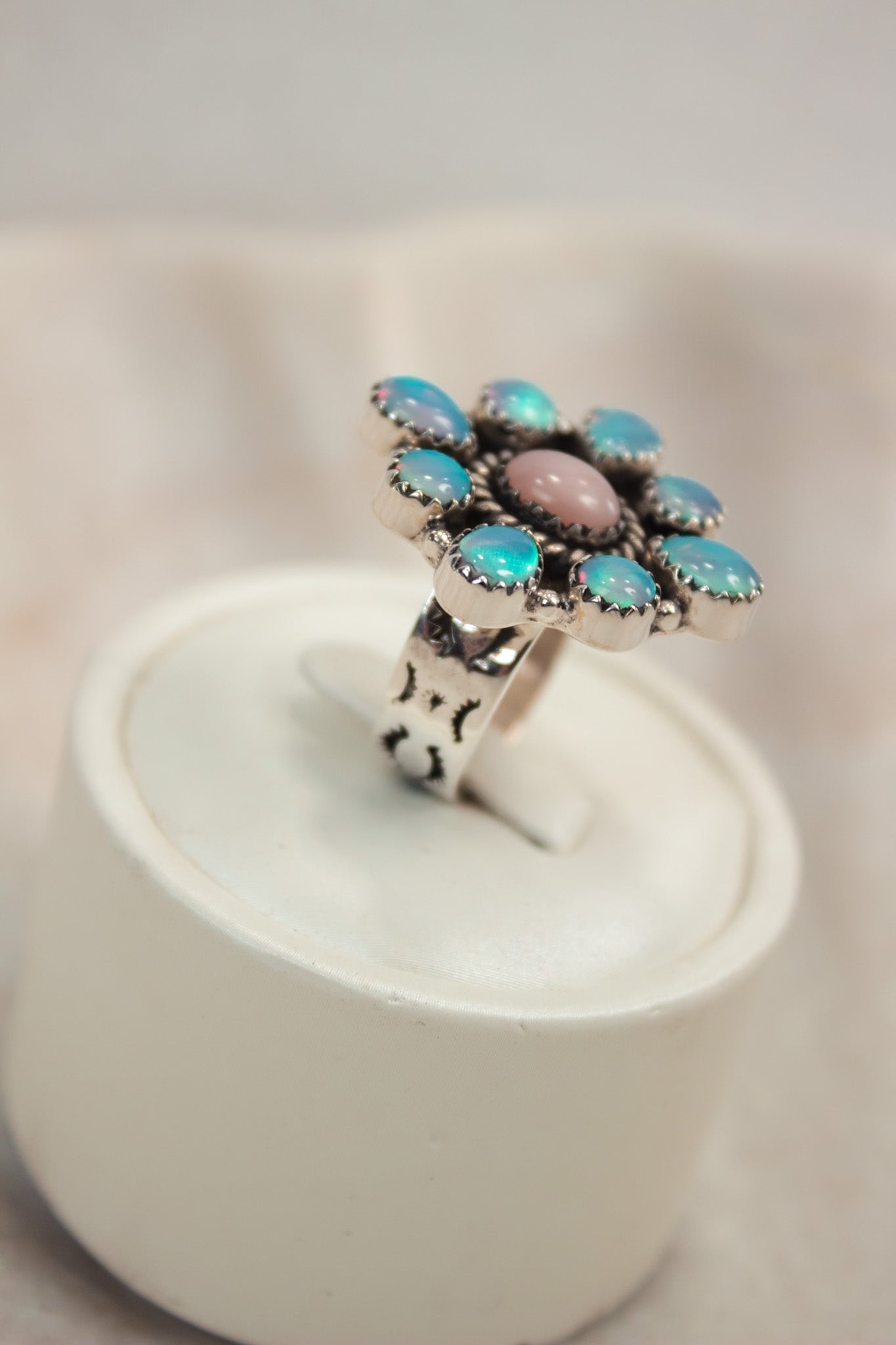 Rope The Moon Diamond Shape Gemstone Ring-Band Rings-Krush Kandy, Women's Online Fashion Boutique Located in Phoenix, Arizona (Scottsdale Area)
