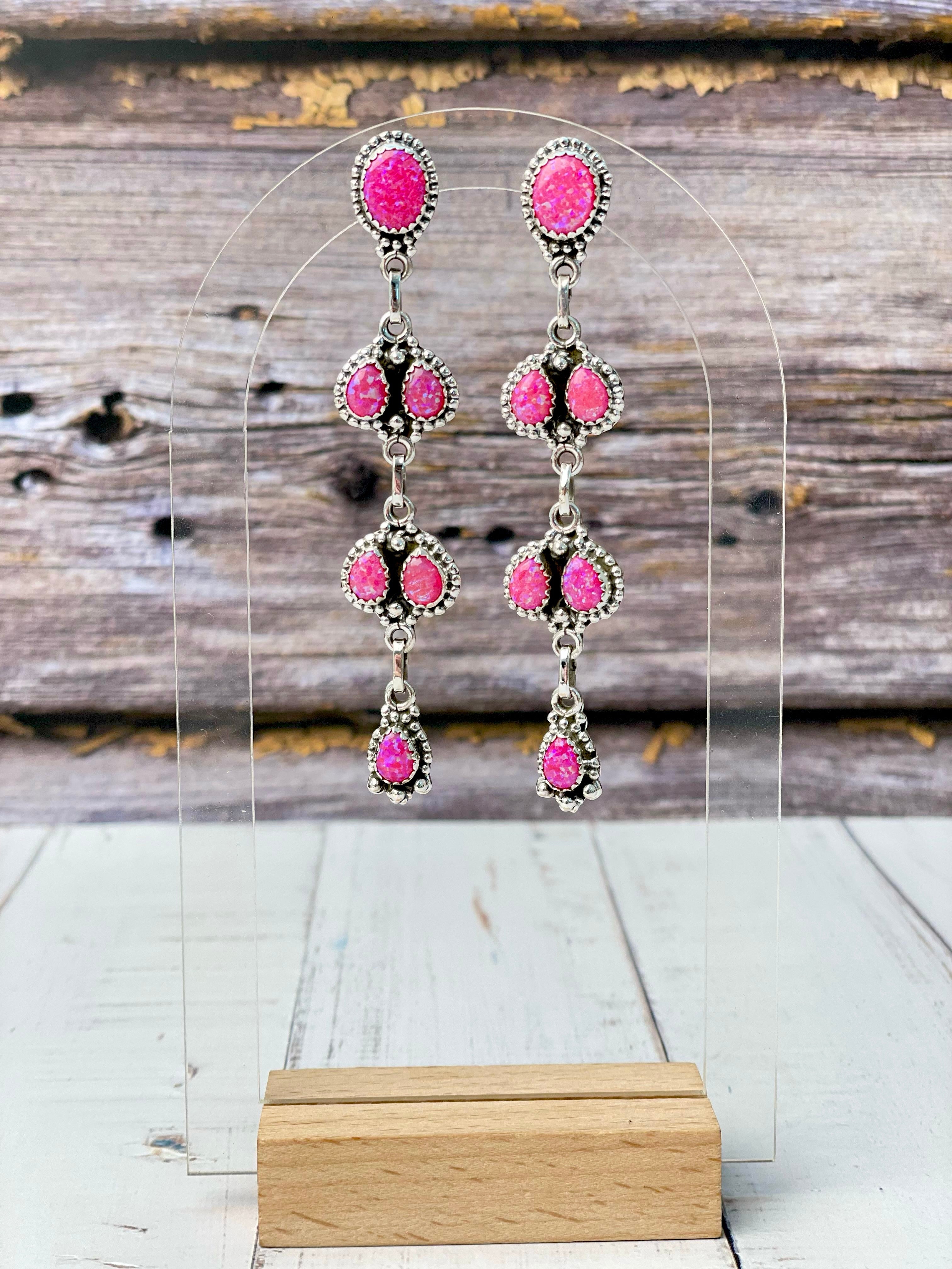 The Annaleigh Stone Drop Earrings-Drop Earrings-Krush Kandy, Women's Online Fashion Boutique Located in Phoenix, Arizona (Scottsdale Area)