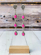Canyon Sterling Silver Stone Burst Earrings-Earrings-Krush Kandy, Women's Online Fashion Boutique Located in Phoenix, Arizona (Scottsdale Area)