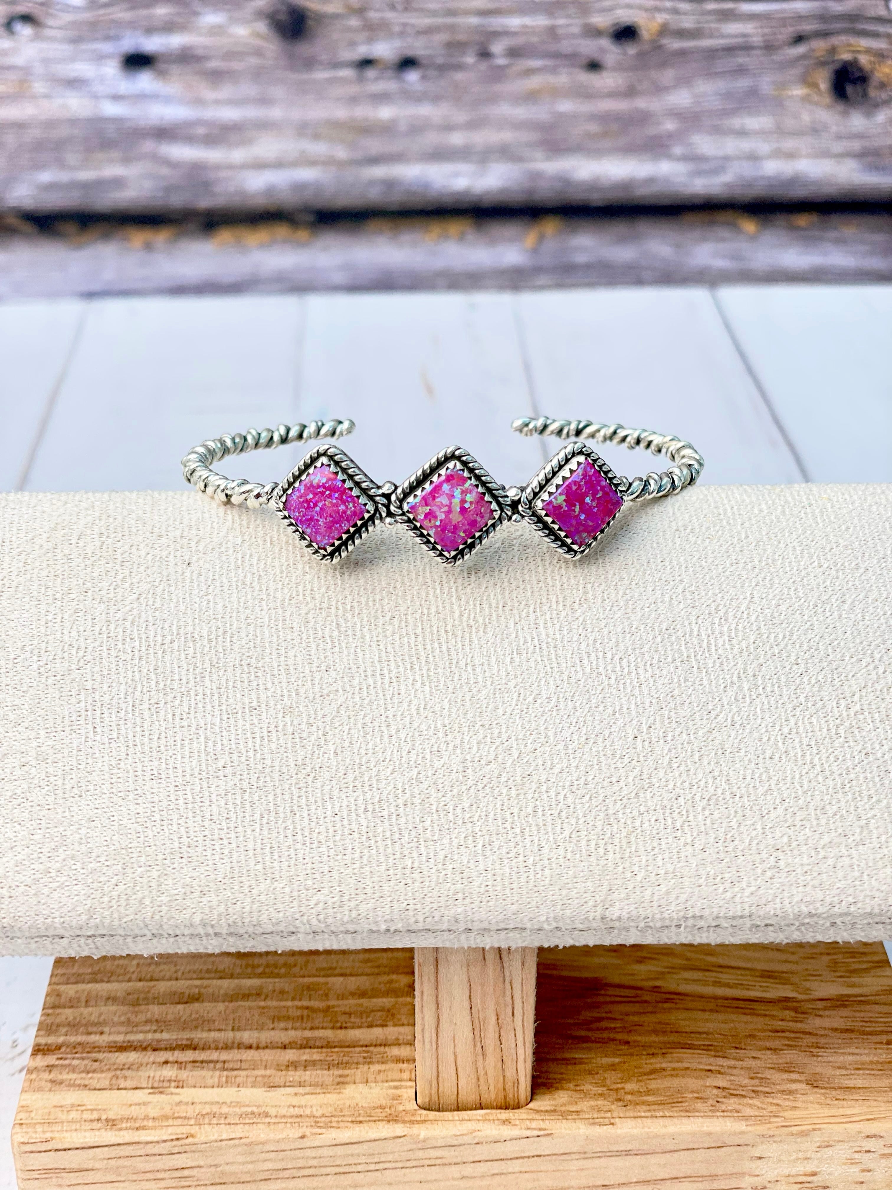 Desert Dreamer Three Stone Cuff-Bracelets-Krush Kandy, Women's Online Fashion Boutique Located in Phoenix, Arizona (Scottsdale Area)