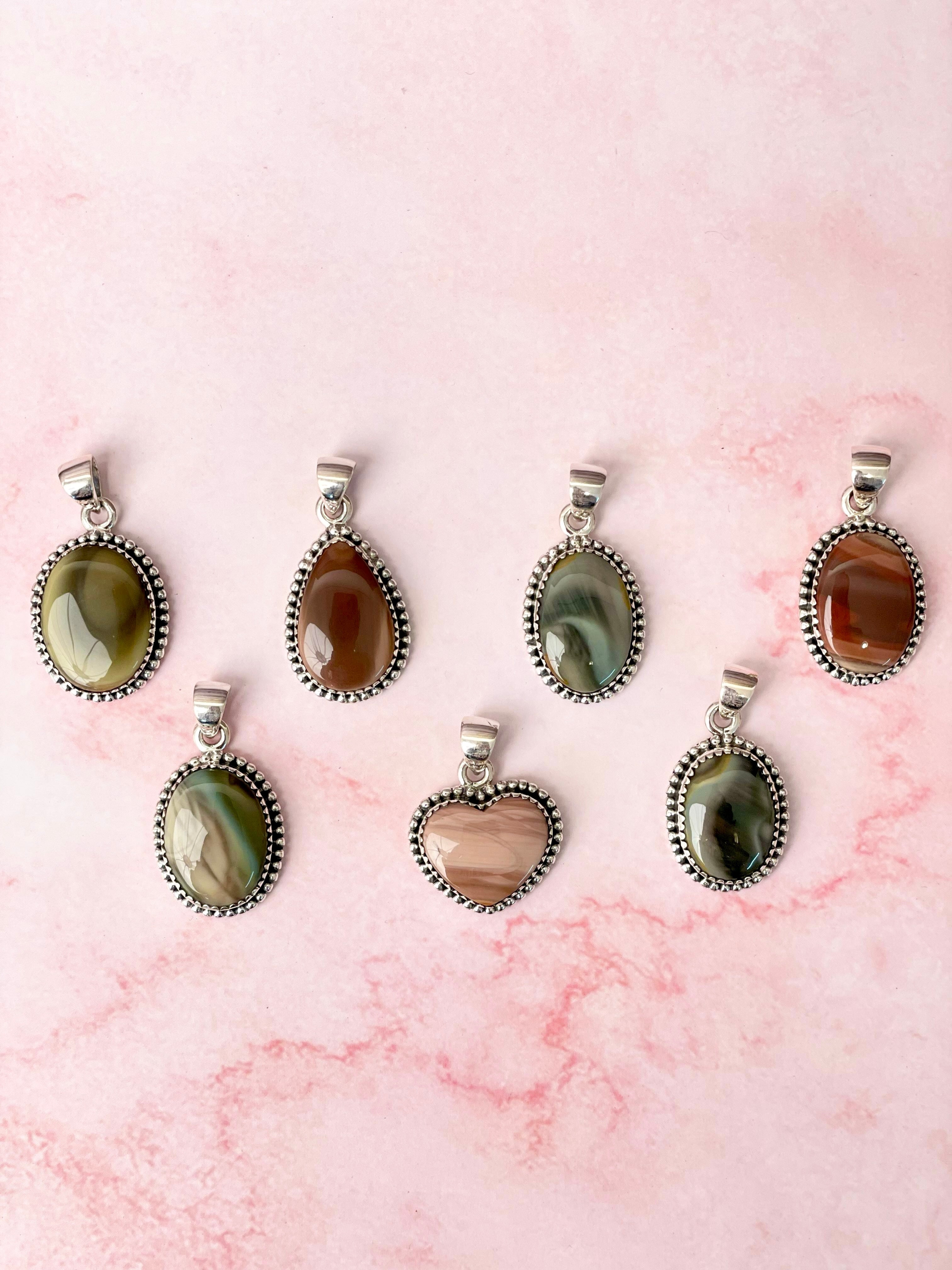 One Of A Kind Jasper Slab Pendants-Charms & Pendants-Krush Kandy, Women's Online Fashion Boutique Located in Phoenix, Arizona (Scottsdale Area)