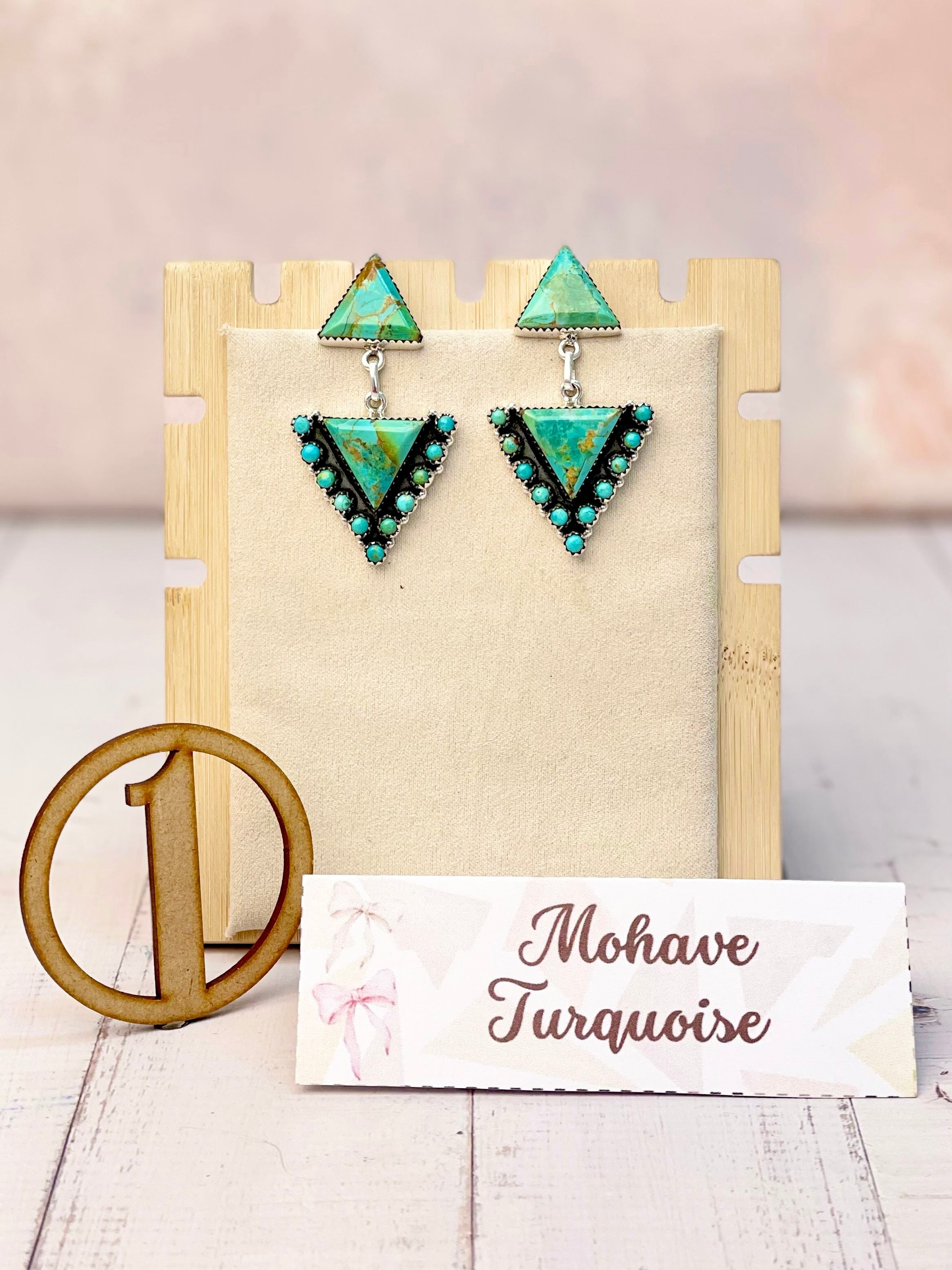 Solstice Edge Stone Drop Earrings MADE TO ORDER-Earrings-Krush Kandy, Women's Online Fashion Boutique Located in Phoenix, Arizona (Scottsdale Area)