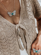 Single Stone Butterfly Ring-Statement Rings-Krush Kandy, Women's Online Fashion Boutique Located in Phoenix, Arizona (Scottsdale Area)