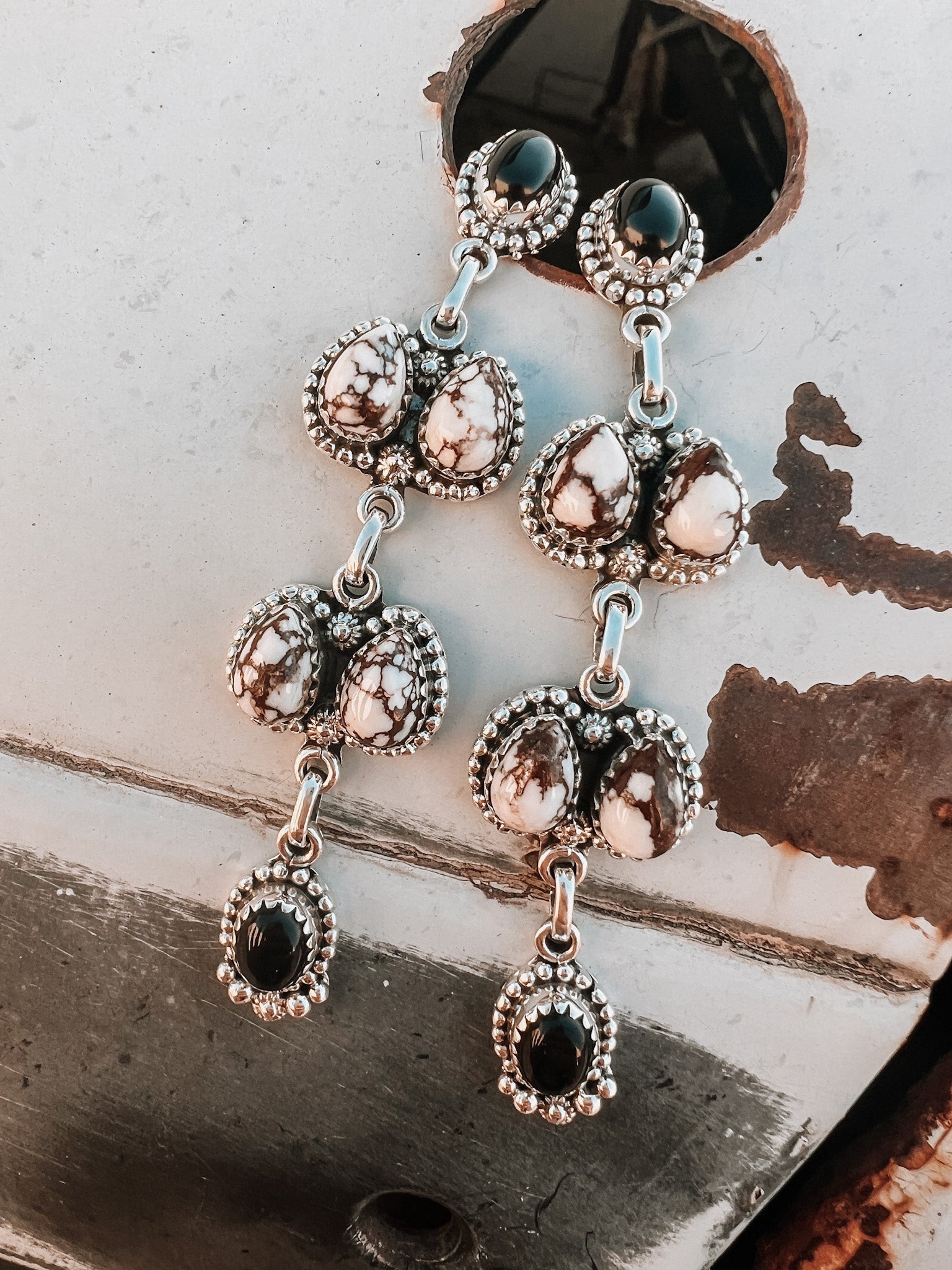 The Annaleigh Stone Drop Earrings-Drop Earrings-Krush Kandy, Women's Online Fashion Boutique Located in Phoenix, Arizona (Scottsdale Area)