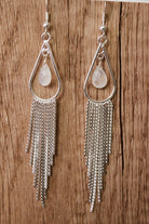 Marceline's Mystic Fringe Single Stone Earrings-Stud Earrings-Krush Kandy, Women's Online Fashion Boutique Located in Phoenix, Arizona (Scottsdale Area)