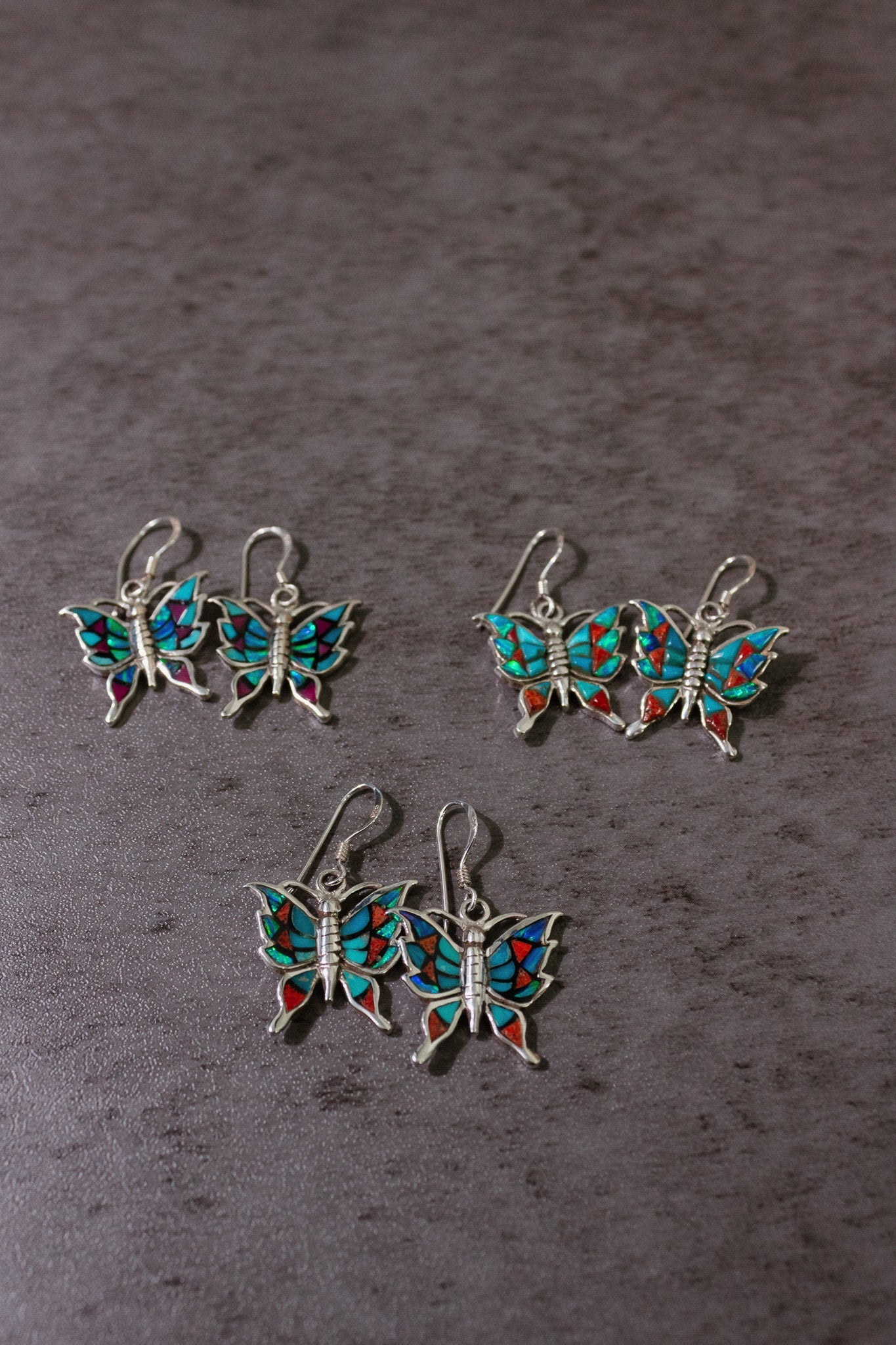 One Of A Kind Butterfly Stone Earrings-Stud Earrings-Krush Kandy, Women's Online Fashion Boutique Located in Phoenix, Arizona (Scottsdale Area)