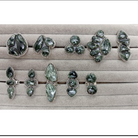 Seraphinite Slab Cluster Rings-Rings-Krush Kandy, Women's Online Fashion Boutique Located in Phoenix, Arizona (Scottsdale Area)