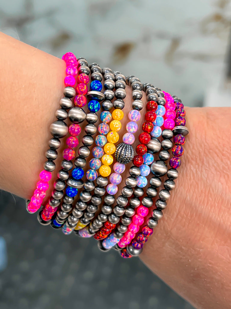 Desert Pearl & Opal Bracelets-Beaded Bracelets-Krush Kandy, Women's Online Fashion Boutique Located in Phoenix, Arizona (Scottsdale Area)