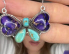 Turquoise & Multi Stone Bow Necklace-Necklaces-Krush Kandy, Women's Online Fashion Boutique Located in Phoenix, Arizona (Scottsdale Area)