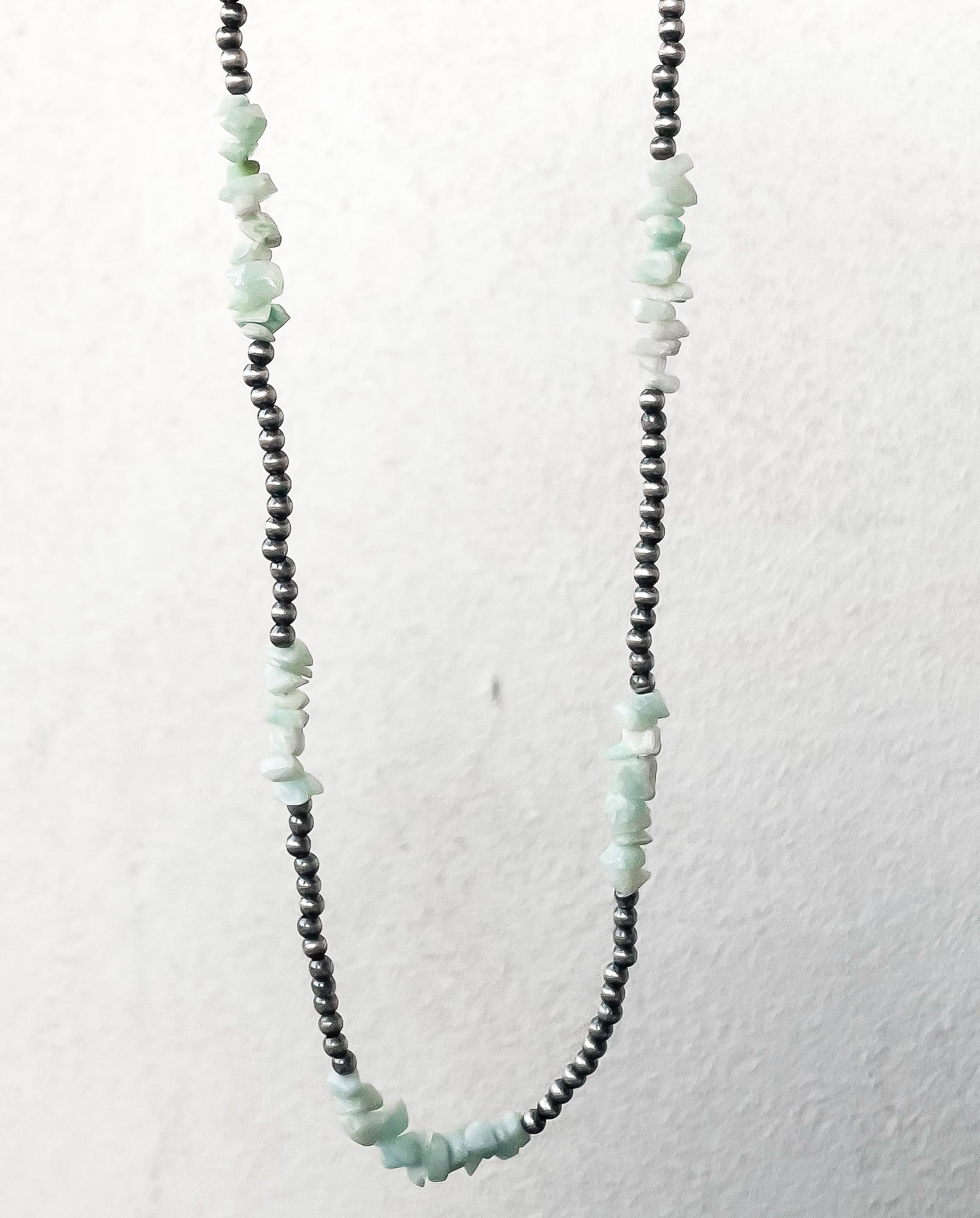 Amazonite & Desert Pearl Necklace-Pearl Necklaces-Krush Kandy, Women's Online Fashion Boutique Located in Phoenix, Arizona (Scottsdale Area)