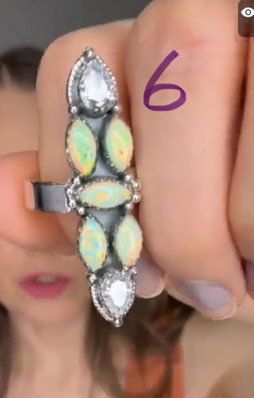 Opal Crawler Rings-Rings-Krush Kandy, Women's Online Fashion Boutique Located in Phoenix, Arizona (Scottsdale Area)