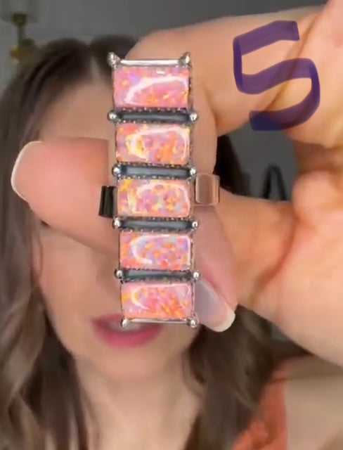 Opal Bar Cluster Stone Rings - MADE TO ORDER-Rings-Krush Kandy, Women's Online Fashion Boutique Located in Phoenix, Arizona (Scottsdale Area)