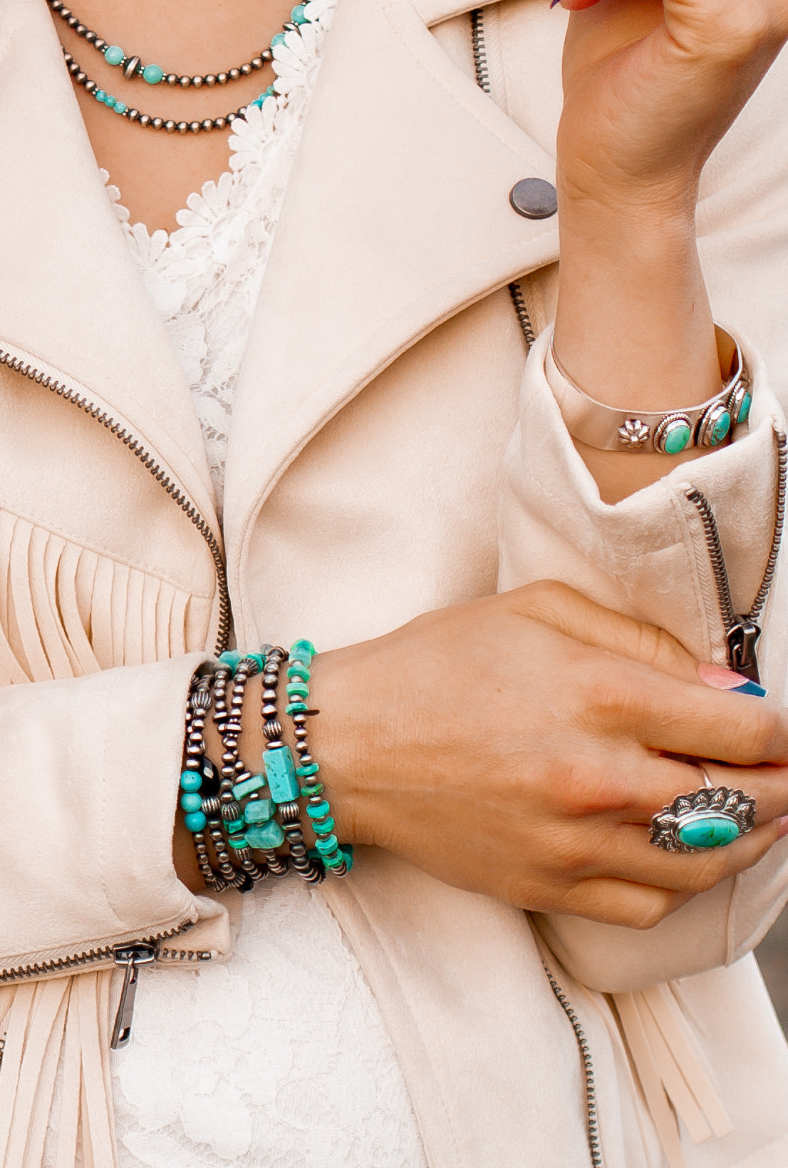 Kristyns Desert Pearl Bracelets MADE TO ORDER-Beaded Bracelets-Krush Kandy, Women's Online Fashion Boutique Located in Phoenix, Arizona (Scottsdale Area)
