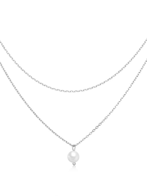 Geometric Pearl Minimalist Multi Strand Necklace-Necklaces-Krush Kandy, Women's Online Fashion Boutique Located in Phoenix, Arizona (Scottsdale Area)