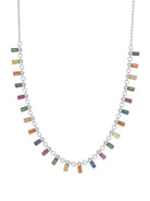 Multi Cubic Zirconia Minimalist Necklace-Necklaces-Krush Kandy, Women's Online Fashion Boutique Located in Phoenix, Arizona (Scottsdale Area)