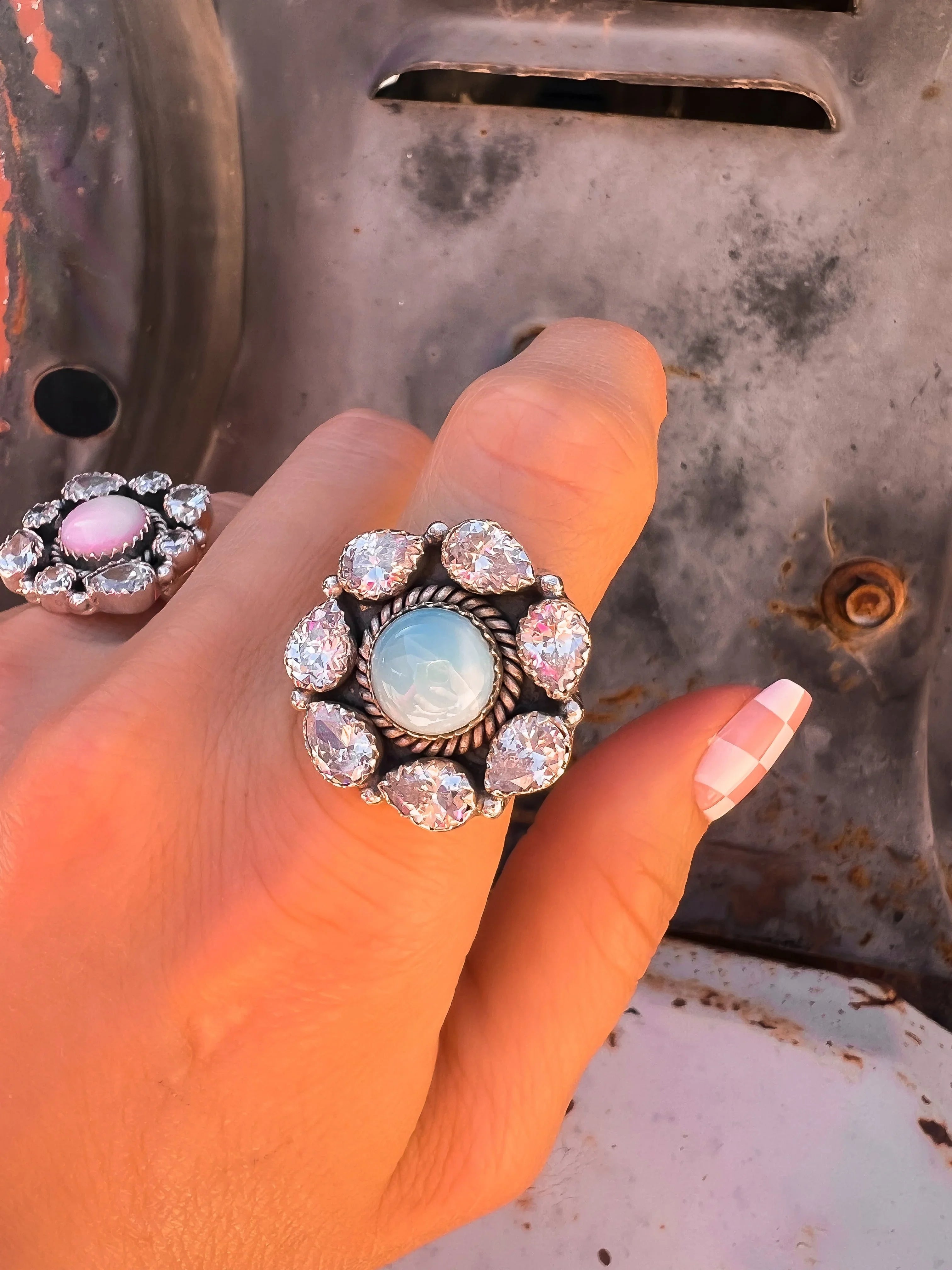 Crystal Krushes Stone Rings-Rings-Krush Kandy, Women's Online Fashion Boutique Located in Phoenix, Arizona (Scottsdale Area)