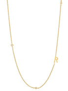 Cubic Zirconia Letter Minimalist Necklace-Necklaces-Krush Kandy, Women's Online Fashion Boutique Located in Phoenix, Arizona (Scottsdale Area)