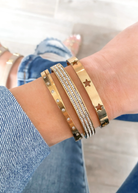 Counting The Stars Bangle Bracelet-Bracelets-Krush Kandy, Women's Online Fashion Boutique Located in Phoenix, Arizona (Scottsdale Area)