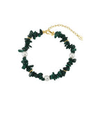 Freshwater Pearl & Malachite Bracelet-Bracelets-Krush Kandy, Women's Online Fashion Boutique Located in Phoenix, Arizona (Scottsdale Area)