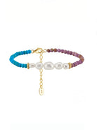 Natural Stone Geometric Vintage Beaded Necklace-Necklaces-Krush Kandy, Women's Online Fashion Boutique Located in Phoenix, Arizona (Scottsdale Area)