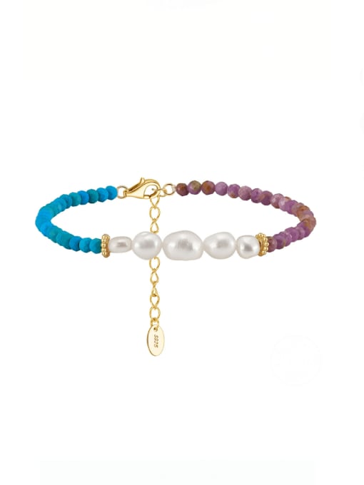 Natural Stone Geometric Vintage Beaded Necklace-Necklaces-Krush Kandy, Women's Online Fashion Boutique Located in Phoenix, Arizona (Scottsdale Area)