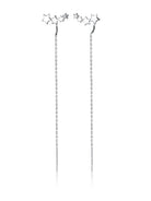 Sterling Silver Tassel Trend Threader Earrings-Earrings-Krush Kandy, Women's Online Fashion Boutique Located in Phoenix, Arizona (Scottsdale Area)