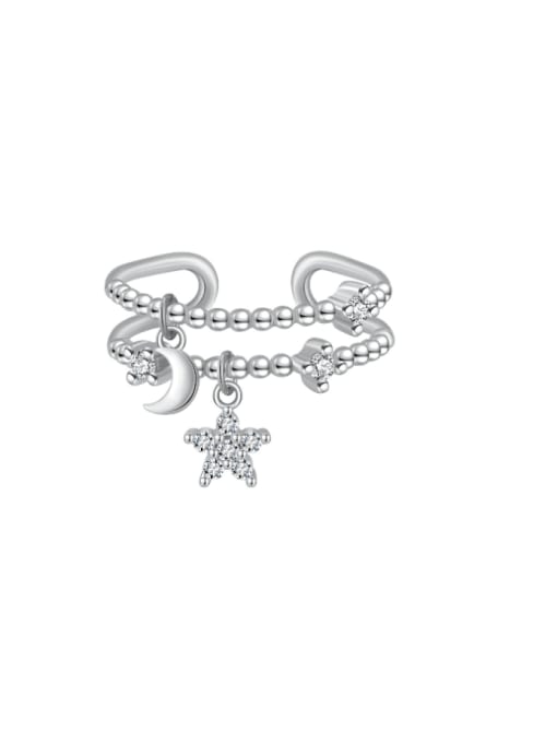 Cubic Zirconia Pentagram Minimalist Stackable Ring-Rings-Krush Kandy, Women's Online Fashion Boutique Located in Phoenix, Arizona (Scottsdale Area)